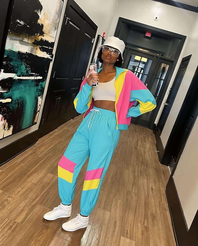 Thumbnail 4 de UOUA Color Block 2-Piece Windbreaker Set