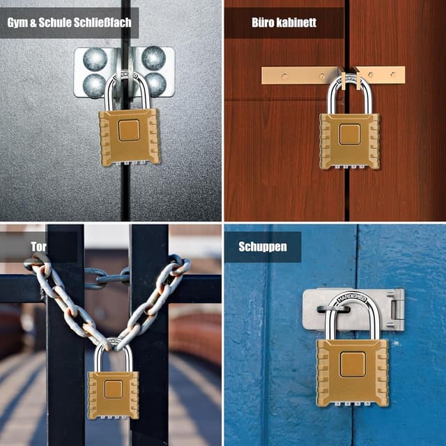 Thumbnail 6 de Diyife Schwer Zahlenschloss 52MM 4-stellig