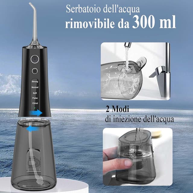 Thumbnail 3 de SURFOU Idropulsore dentale portatile, irrigatore orale da viaggio