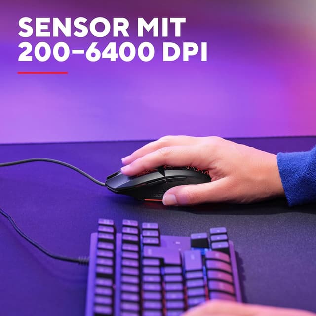 Detalle de GXTrust 1113 Vylax Gaming Maus 6400 DPI đ±