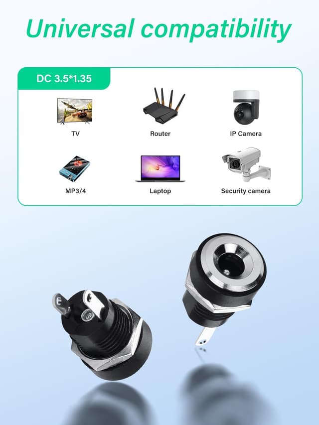 Thumbnail 4 de DC 3.5mm power jack connector 2-pin