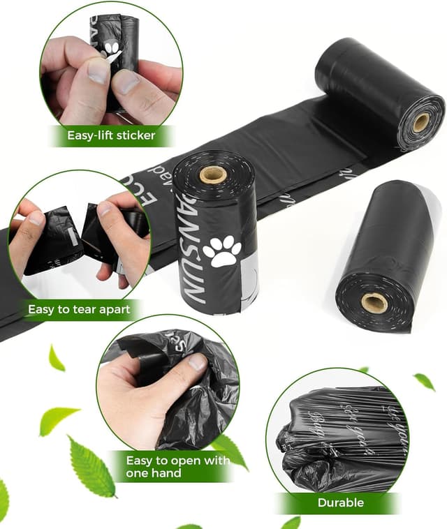 Detalle de PANSUN Selected Dog Poo Bags 300 Pack