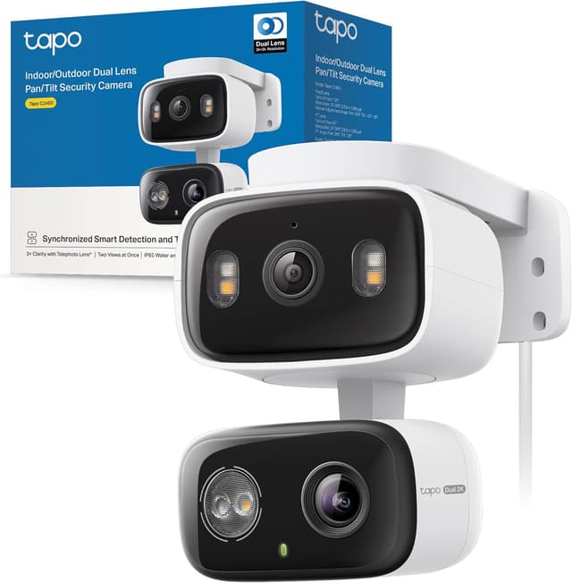 Detalle de TP-Link Tapo C246D telecamera esterno 3MP doppio obiettivo