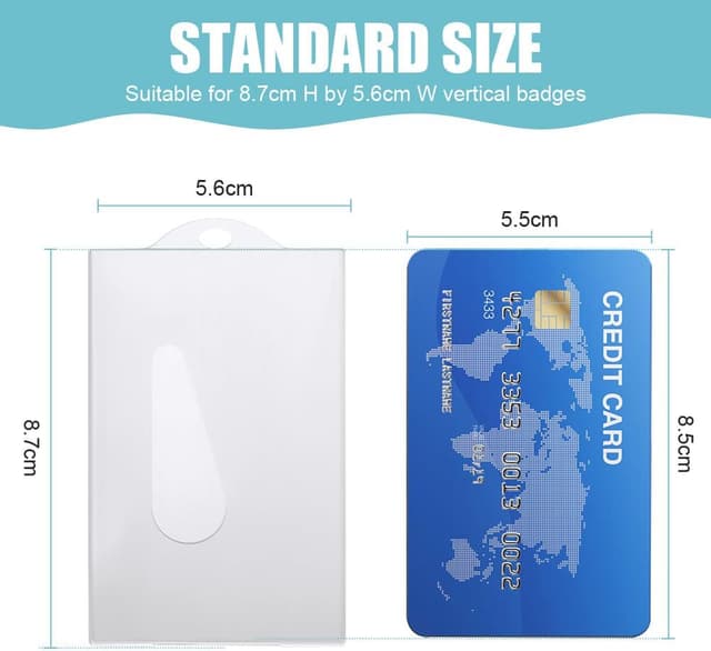 Detalle 2 de Vicloon ID Badge Holder 5Pcs Blanco