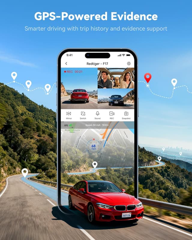 Thumbnail 4 de REDTIGER F17 4K Dash Cam