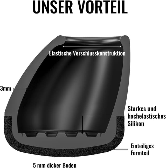 Thumbnail 5 de MAYZOLOP Stuhlbeinkappen Ø14–20 mm für schräge Beine
