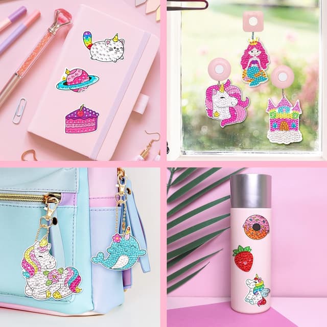 Thumbnail 5 de Maqhpu 5D Diamond Painting Schlüsselanhänger