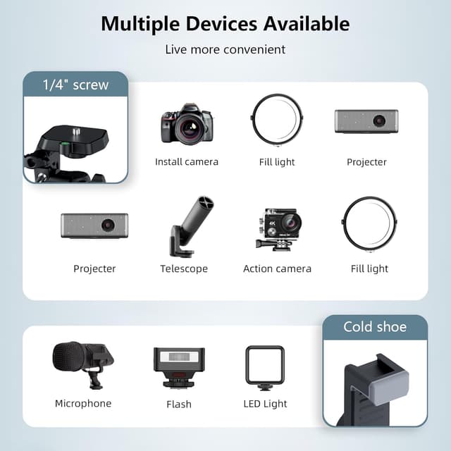 Detalle de 71 inch camera tripod phone mount