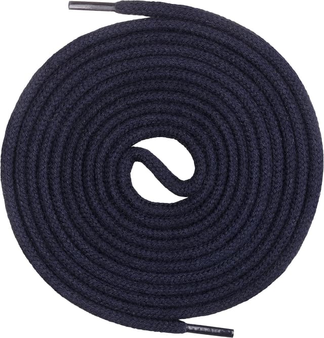 Detalle de Mount Swiss lacets ronds en coton premium (3 à 4 mm) – indéchirables, extrémités anti-effilochage