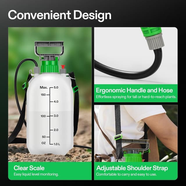 Thumbnail 6 de VIVOSUN spruzzatore a pressione con pompa da 5 litri e 3 ugelli