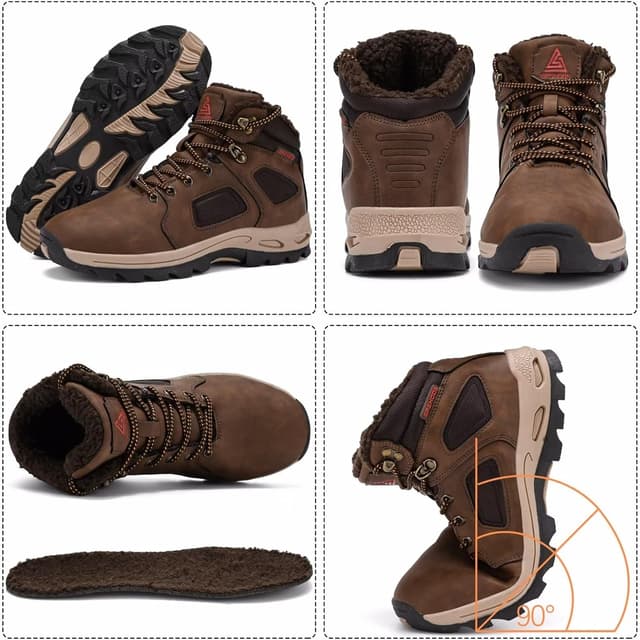 Thumbnail 2 de Stivali Invernali Uomo Caldo Scarpe da Neve Impermeabili