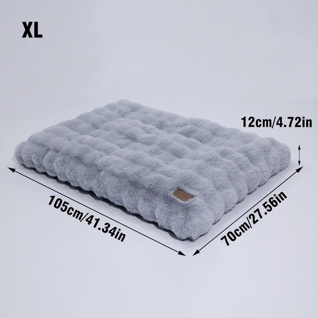 Detalle 2 de BingoPaw Extra Large Dog Bed (105x70x12cm) Calming Crate Mattress with Washable Cover