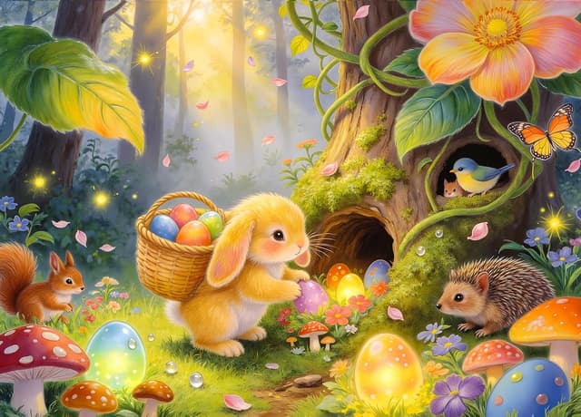 Detalle de Easter Bunny 1000-Piece Jigsaw Puzzle for Adults (Osterhase Adventure)
