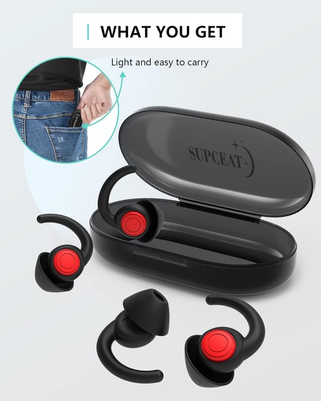 Thumbnail 4 de SUPCEAT Silicone Tappi Orecchie per Dormire 2 paia