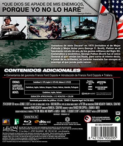 Detalle de Patton Blu-ray 📀