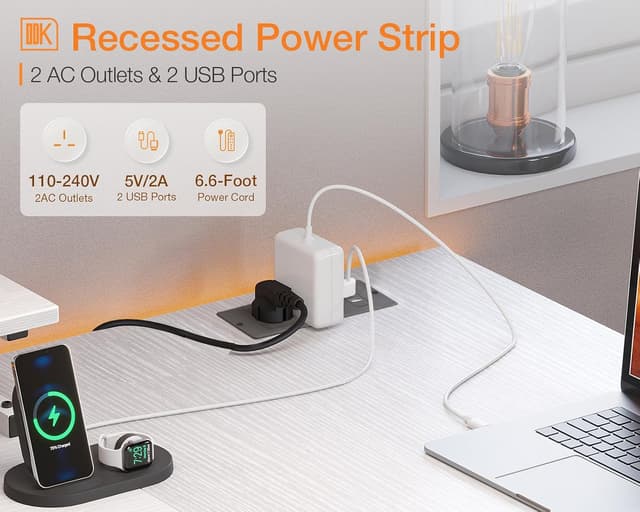 Detalle de ODK Corner Desk 140x80cm L-Shaped