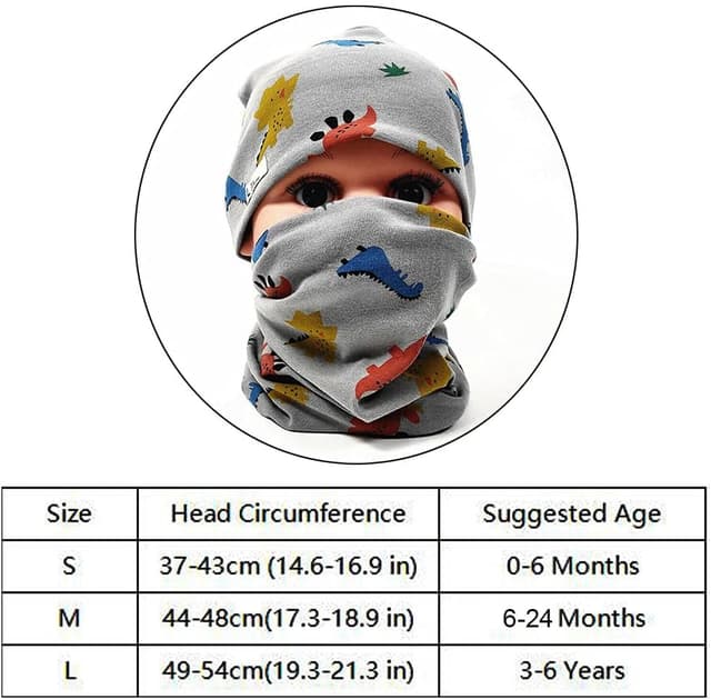 Thumbnail 6 de FUYAO Cotton Kids Hat and Tube Scarf Set