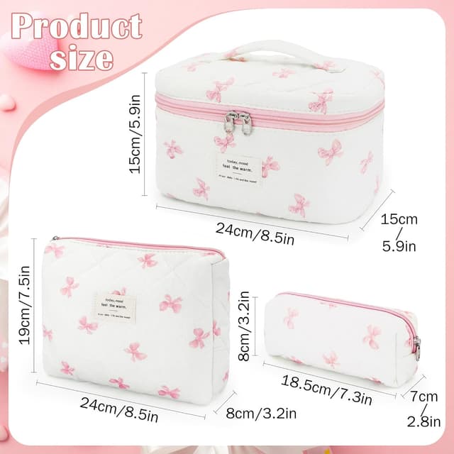 Detalle 2 de beifon 3er Set Kosmetiktasche 26x16x14 cm