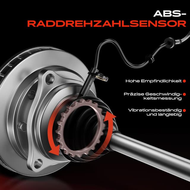 Detalle 2 de ABS-Raddrehzahl-Sensor Vorderachse links 6E0927803A (für A2 8Z0 & Lupo 60 1.2 TDI, 1999–2005)