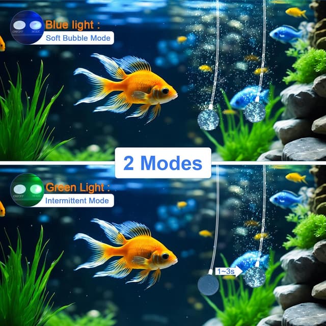 Detalle 2 de PChero Solar Oxygenator Air Pump for Pond (2200mAh) with Solar Panel & Bubble Stones