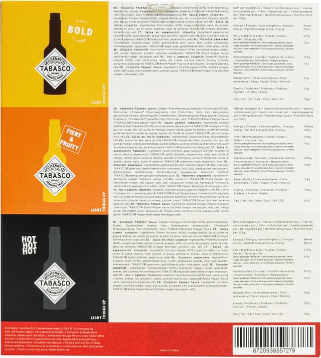 Thumbnail 7 de TABASCO Kit de regalo picante: Habanero, Chipotle y Scorpion 🌶