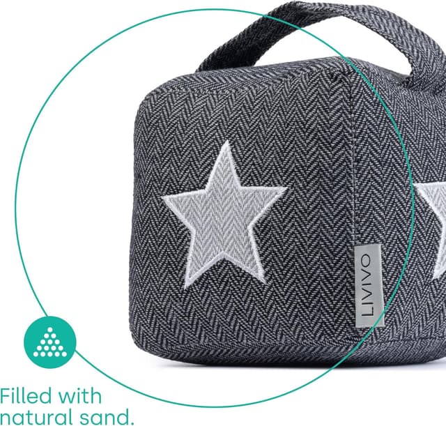 Detalle 2 de LIVIVO heavy door stopper cube 16cm