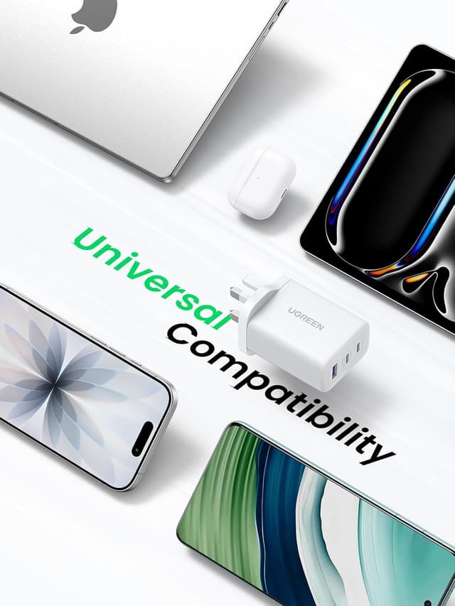 Thumbnail 6 de UGREEN 65W GaN USB C Charger 3-Port UK