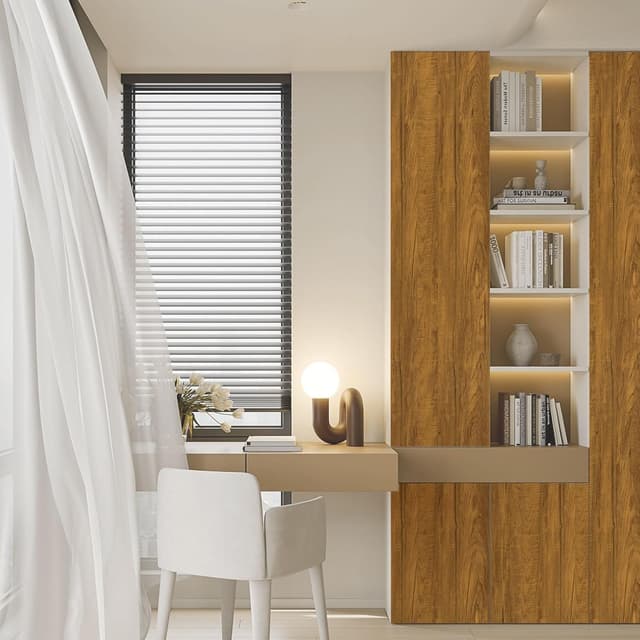 Detalle 2 de Fantasnight sticky back plastic vinyl film in brown oak effect (30 × 200cm) for peel-and-stick furniture and walls