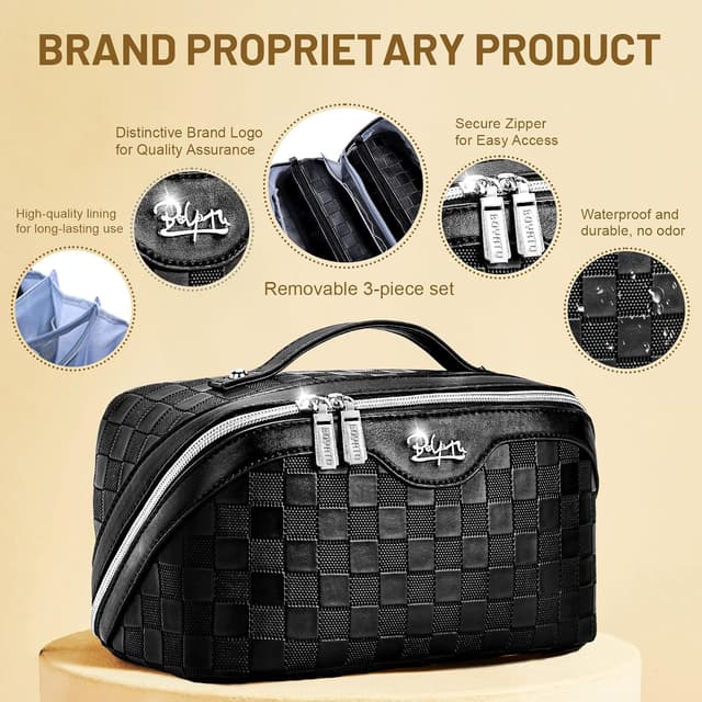 Detalle 1 de BOYATU Travel Makeup Bag 9.25in