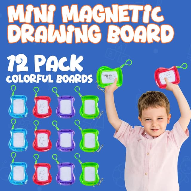 Detalle 2 de Mini Magnetic Drawing Board Pack of 12 ๐จ