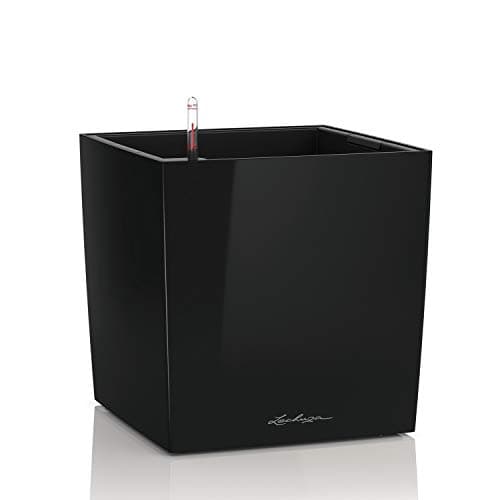 Imagen de LECHUZA Cube Premium 30 - Maceta Negra Brillante en OfertitasTOP