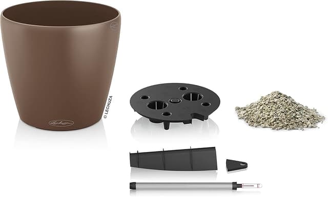 Detalle de Lechuza Classico Color 43 macetero con riego 33 l