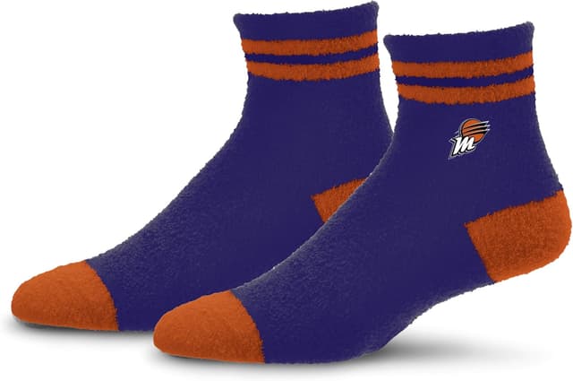 Detalle de For Bare Feet Cozy Two Stripe Phoenix Mercury WNBA socks (OSFM)