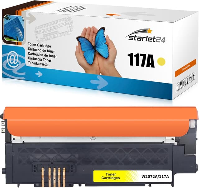 Detalle de Starlet24 1x 117A Toner Gelb kompatibel (W2072A) – Ersatz für HP Color Laser