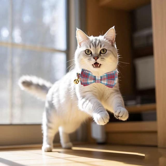 Thumbnail 6 de YUDOTE 2 Pack Plaid Pet Collar (Red & Beige) with Bow Tie & Bell – Adjustable Fabric Collar for Small Cats