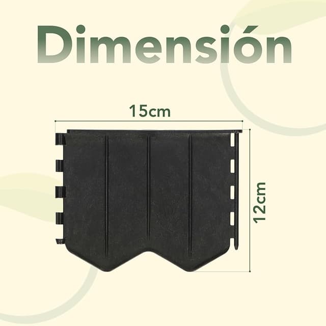 Thumbnail 4 de GARDENIX Borde de césped 5,15 m negro