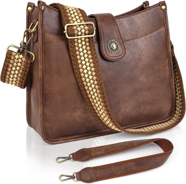 Detalle de VIMUTI Umhängetasche schwarz, veganes Leder