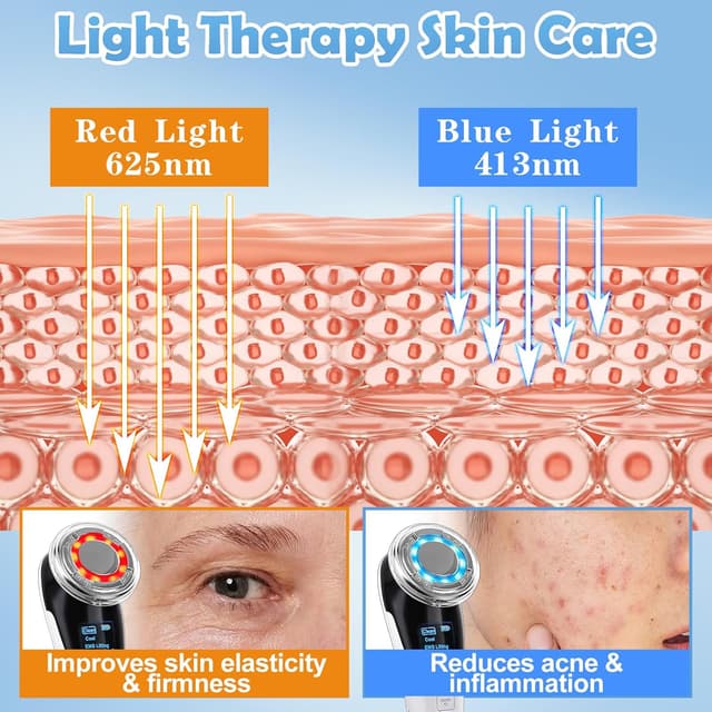 Detalle 2 de Lychico Facial Massager, 8-in-1 anti-wrinkle