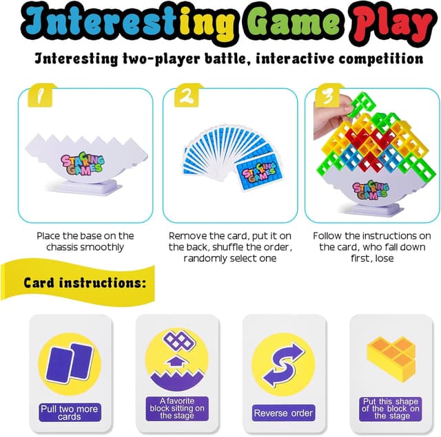 Thumbnail 4 de Anpole Tetra Tower 48 PCS stacking game