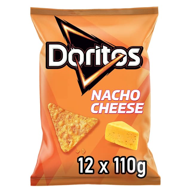 Imagen de Doritos Nacho Cheese Tortilla Nachos 12×110g 🍿 en OfertitasTOP