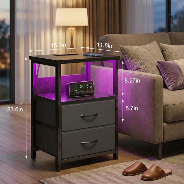 Detalle 1 de Fixwal Night Stand 23.6 in