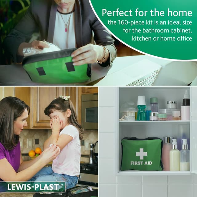 Detalle 2 de Reliance Medical Lewis-Plast First Aid Kit Bag (160 Piece) – Medium survival first aid for travel, car, home & outdoor use