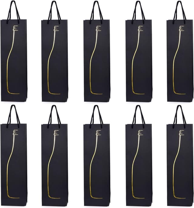 Imagen de 10 Flaschentüten für Wein 10er Set en OfertitasTOP