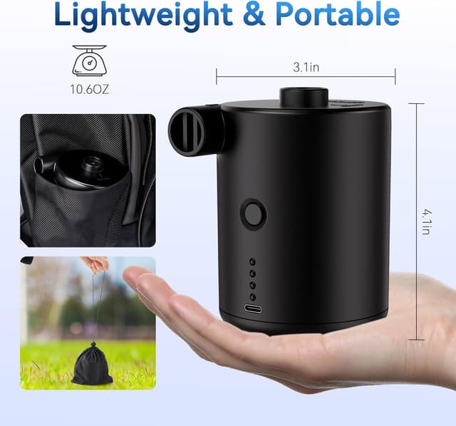 Thumbnail 6 de Bomba de Aire eléctrica portátil inflador