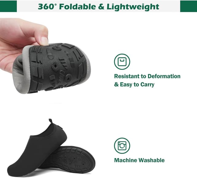 Detalle 2 de SAGUARO Scarpe da Scoglio asciugatura rapida con suola antiscivolo e 7 fori di drenaggio (7 fori) Gr. 36-47