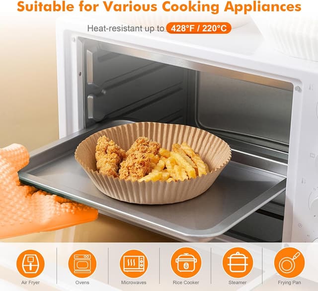 Thumbnail 3 de GRIFEMA Carta da forno per friggitrice ad aria 100 pezzi