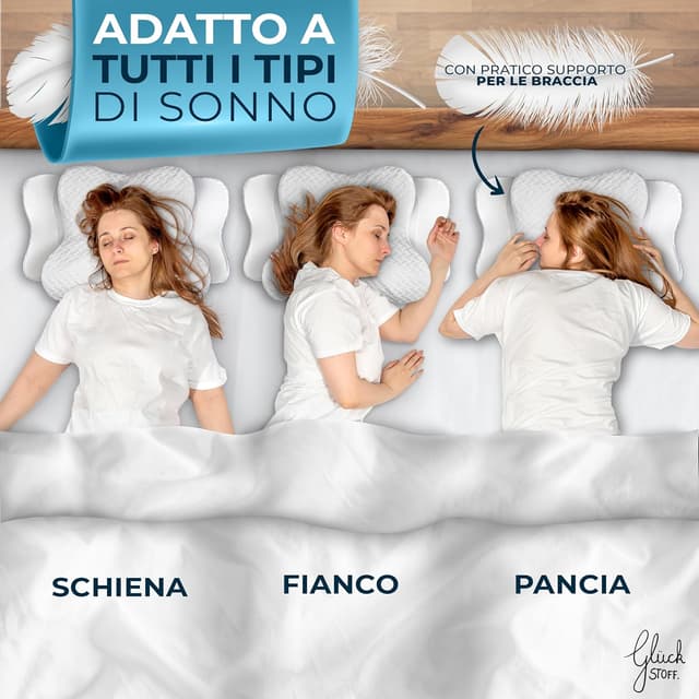 Thumbnail 2 de Glückstoff Cuscino Per Cervicale Memory Foam