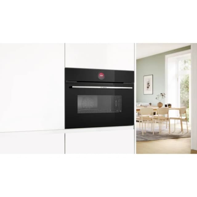 Detalle de Bosch Serie 8 CMG7241B1 Horno compacto con microondas de 45L A+ negro