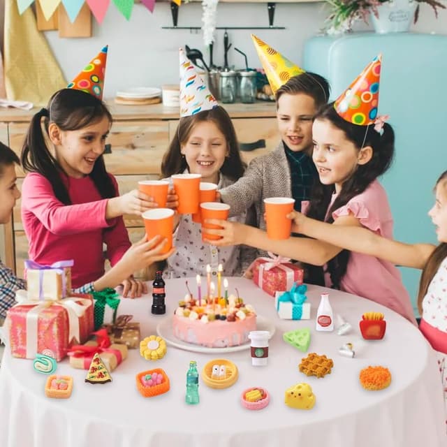 Detalle 2 de DULEFUN 100pcs Miniature Foods & Drink Bottles Toy Set for Dollhouse Pretend Play