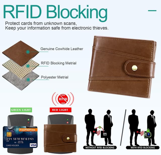 Detalle 2 de GSG SINCE 1998 Cowhide Leather RFID Wallet 17-slot